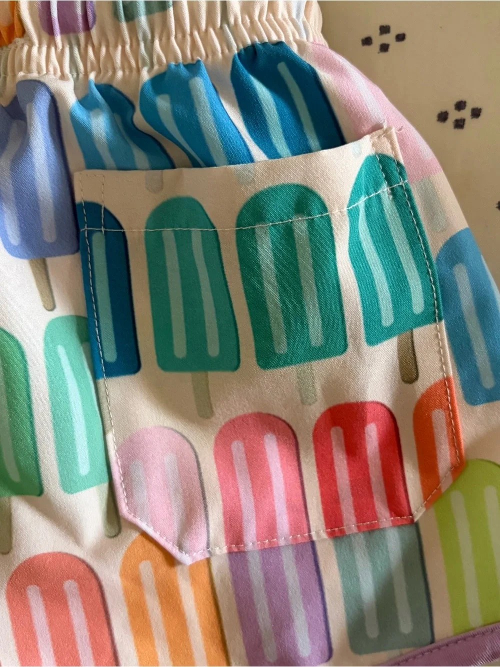 Millie & Maxx Popsicle-Print Swim Shorts - Multicolor